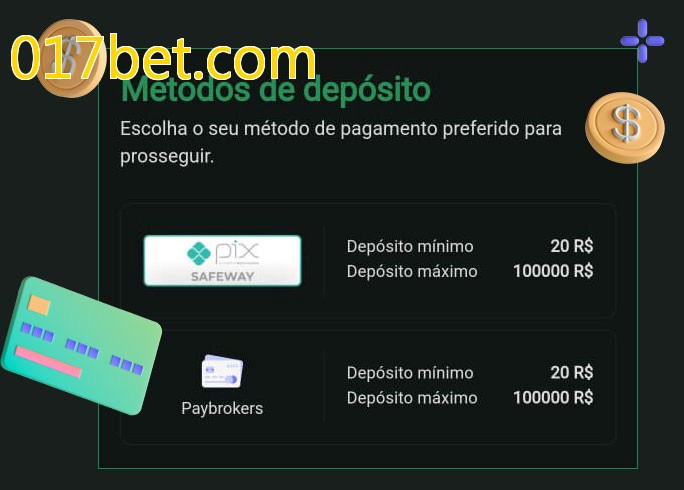 O cassino 017bet.combet oferece uma grande variedade de métodos de pagamento